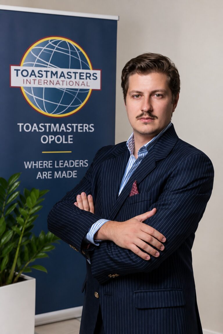 Krzysztof Wolny – zarząd klubu Toastmasters OPOLE